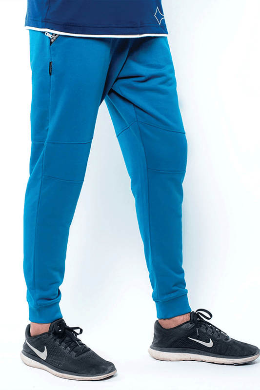 Jogger With Side Zips - Ink Blue