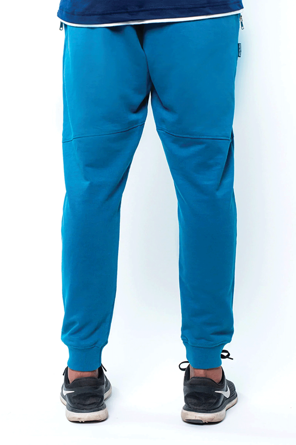 Jogger With Side Zips - Ink Blue