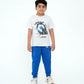 Junior Graphic T Shirt - White Melenge