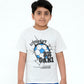 Junior Graphic T Shirt - White Melenge