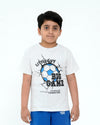 Junior Graphic T Shirt - White Melenge