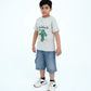Junior Graphic T Shirts - Oyster Mushroom