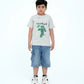 Junior Graphic T Shirts - Oyster Mushroom