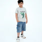 Junior Graphic T Shirts - Oyster Mushroom