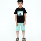 Junior Top and Bottom Set - Jet Black
