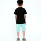 Junior Top and Bottom Set - Jet Black