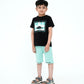 Junior Top and Bottom Set - Jet Black