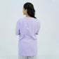 Women Graphic Oversized T-Shirt – Lavender - Harwage
