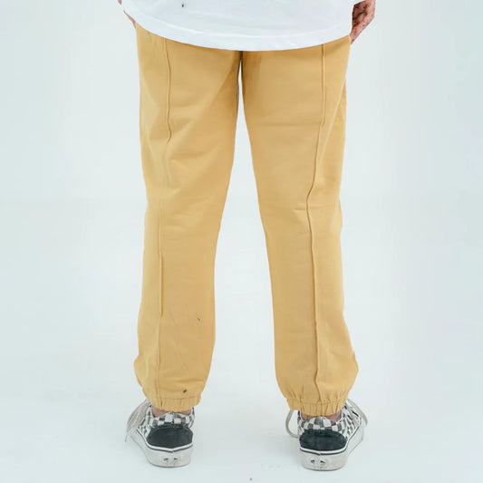 Latte jogger trousers back view