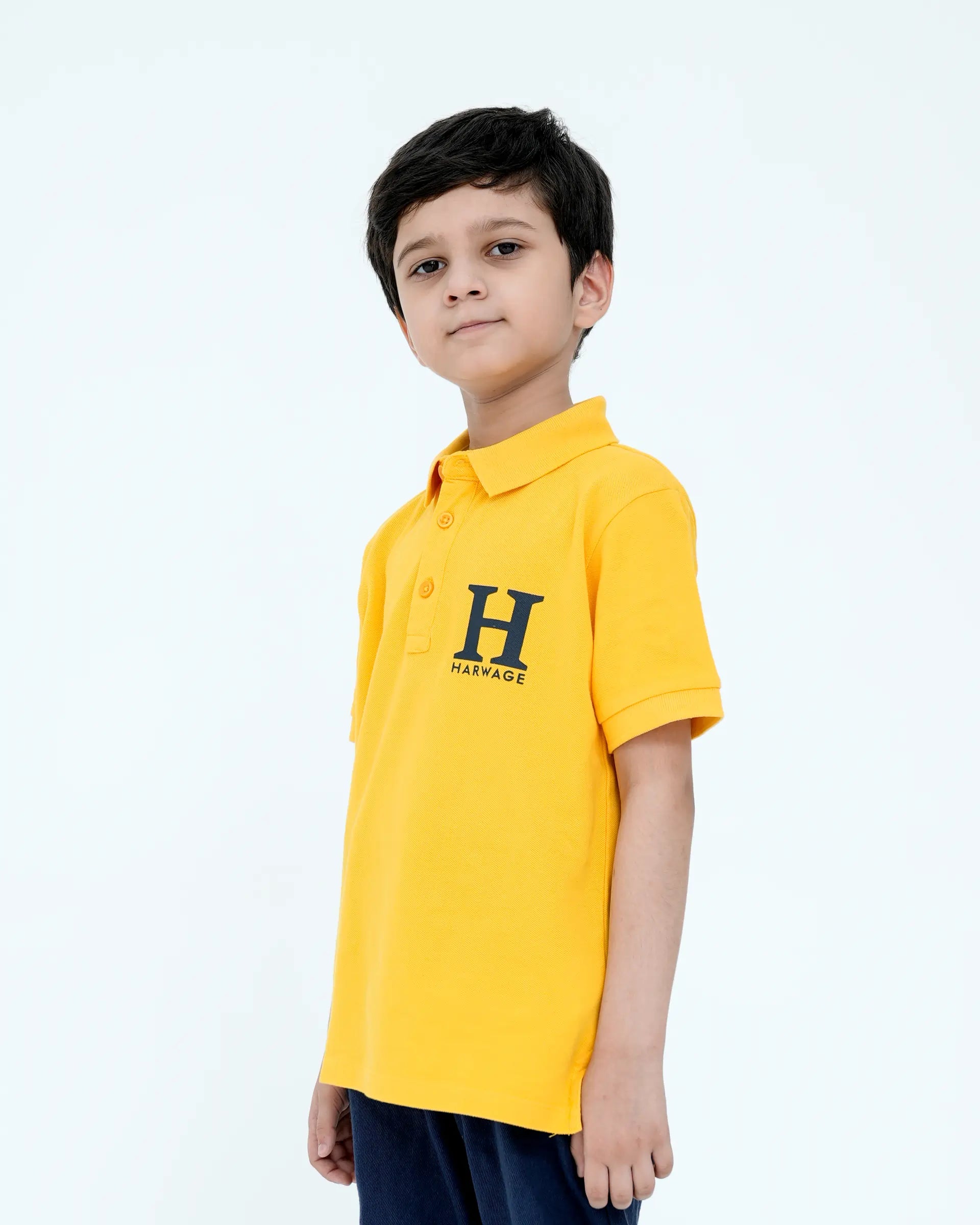 Boys’ Lemon Chrome Regular Fit Polo Shirt