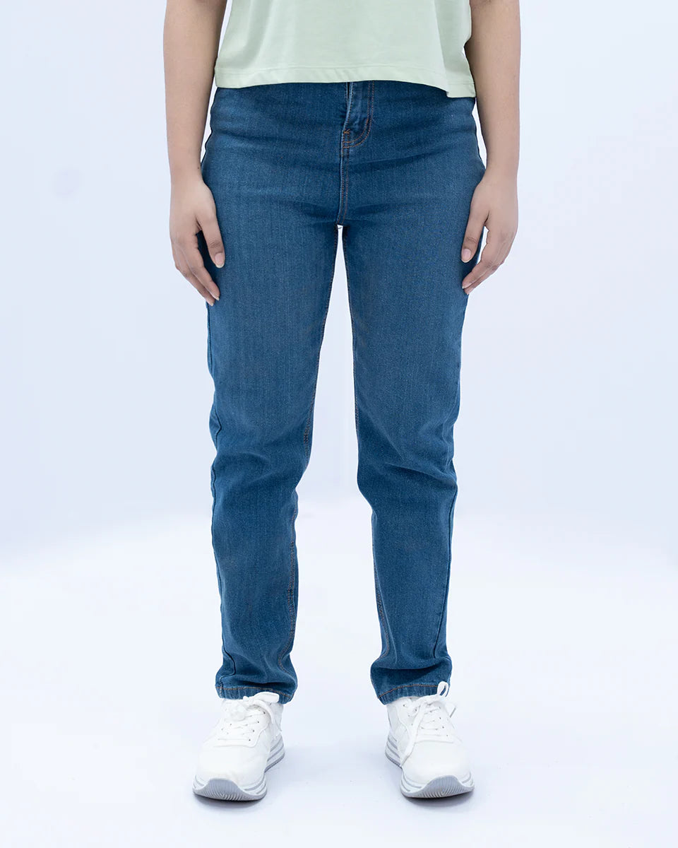 Women’s Light Blue Straight Fit Denim Jeans