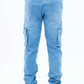 Light blue jogger jeans