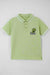 Little Boys’ Lime Cream Piqué Polo Shirt