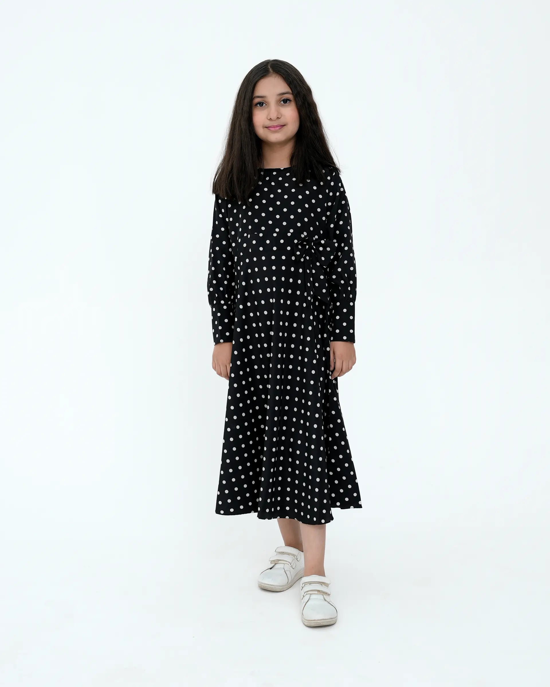 Little Girls’ Black Maxi Dress