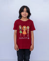 Little Girls’ Maroon Graphic Tee 