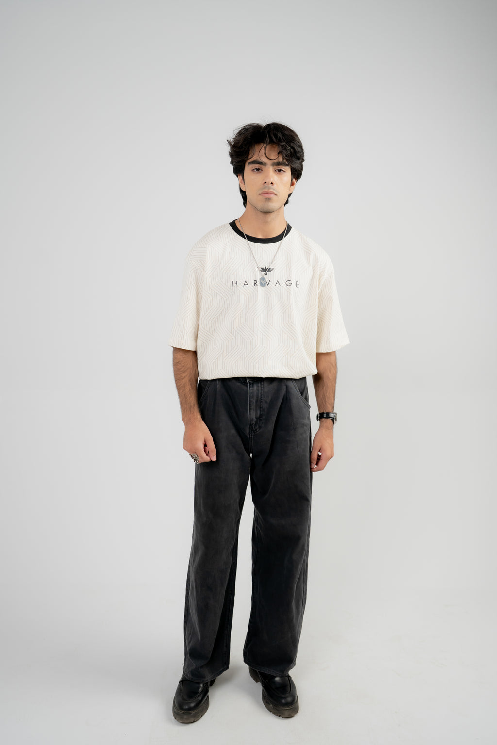 Men's Oversized T-Shirt – Oatmeal
