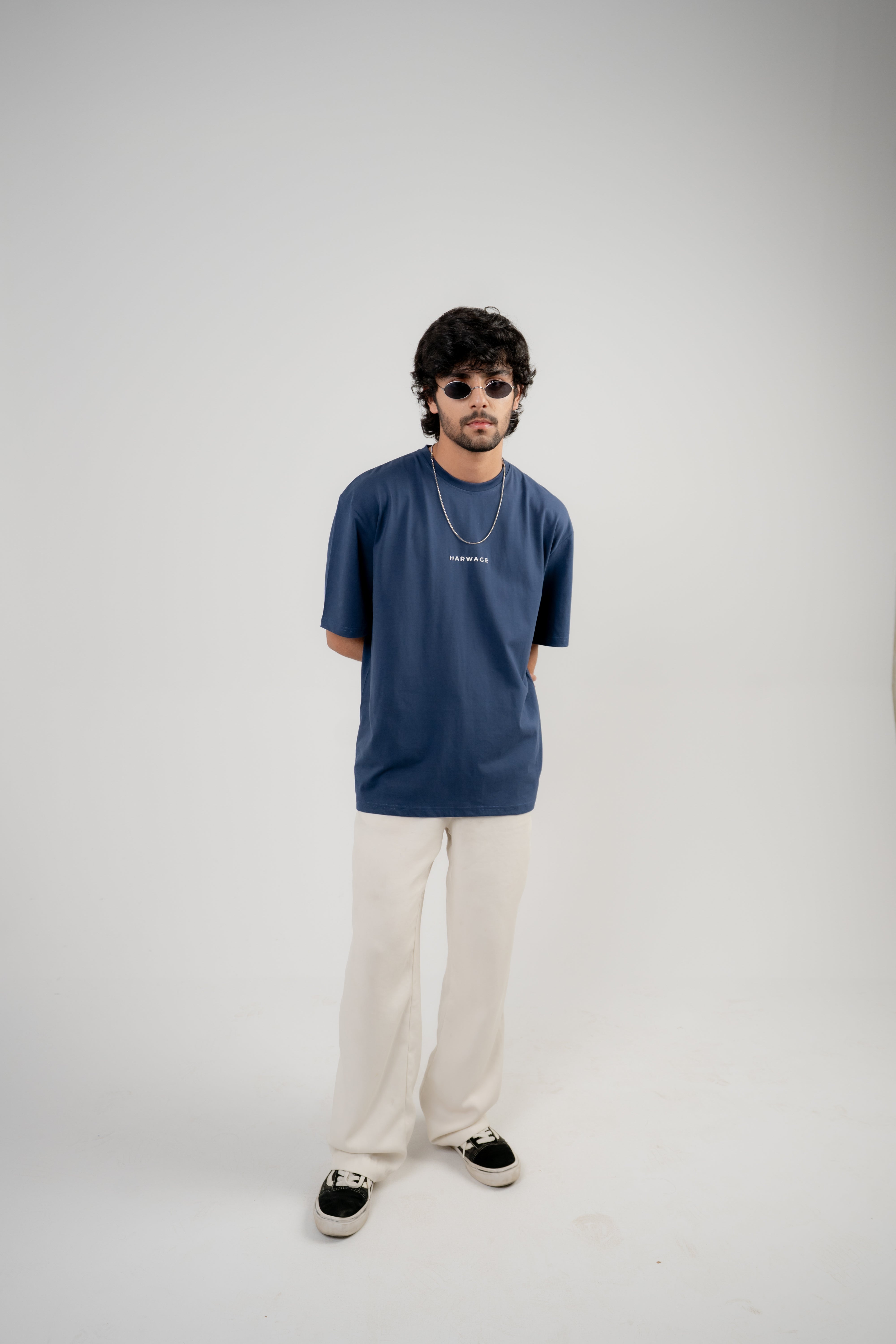 Men's Oversized T-Shirt – Navy Blue