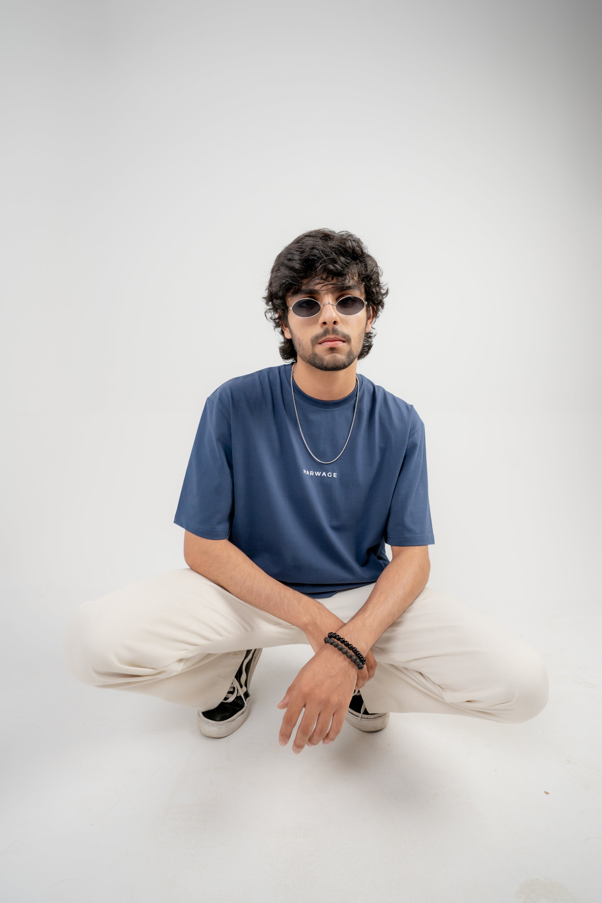 Men's Oversized T-Shirt – Navy Blue