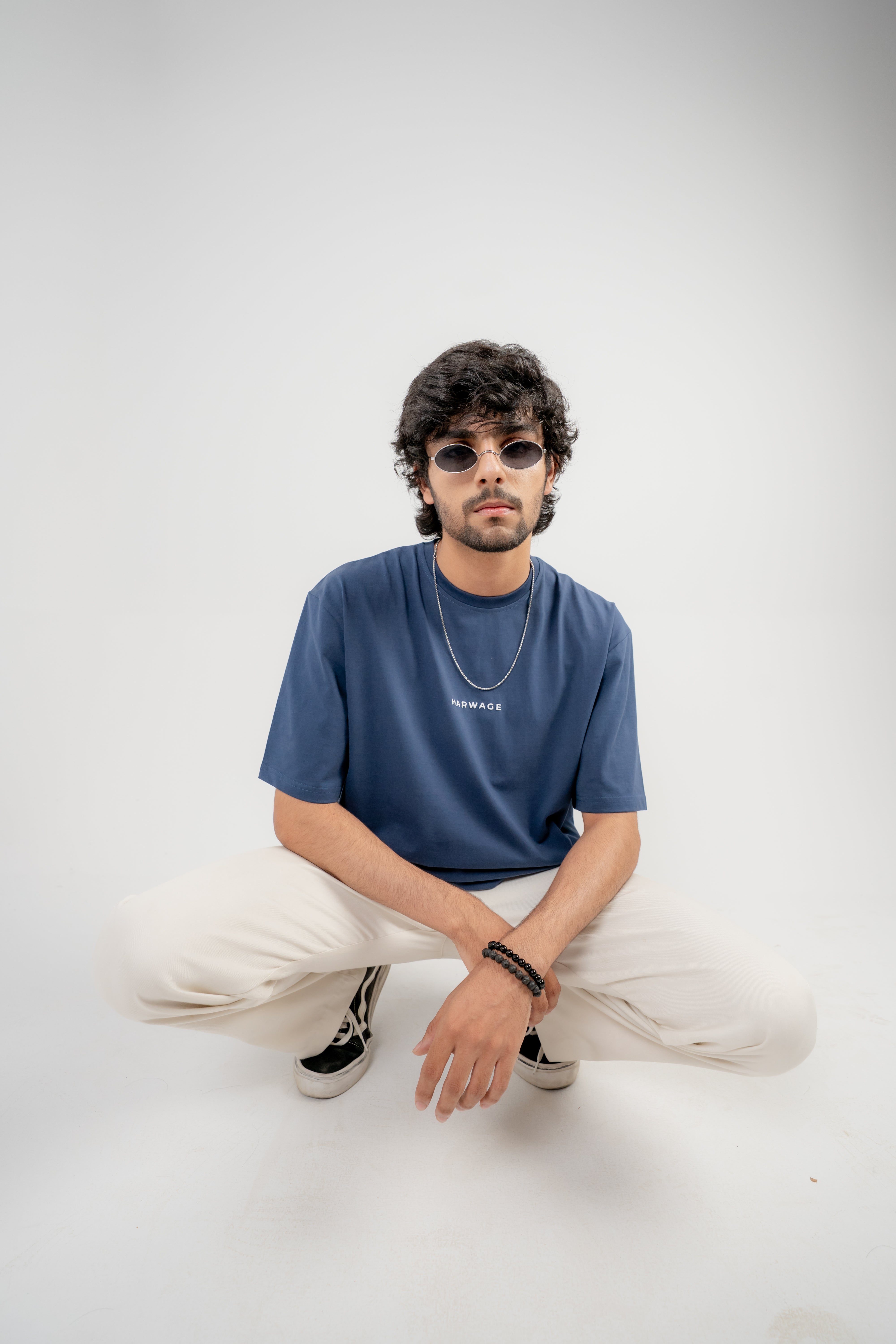 Men's Oversized T-Shirt – Navy Blue