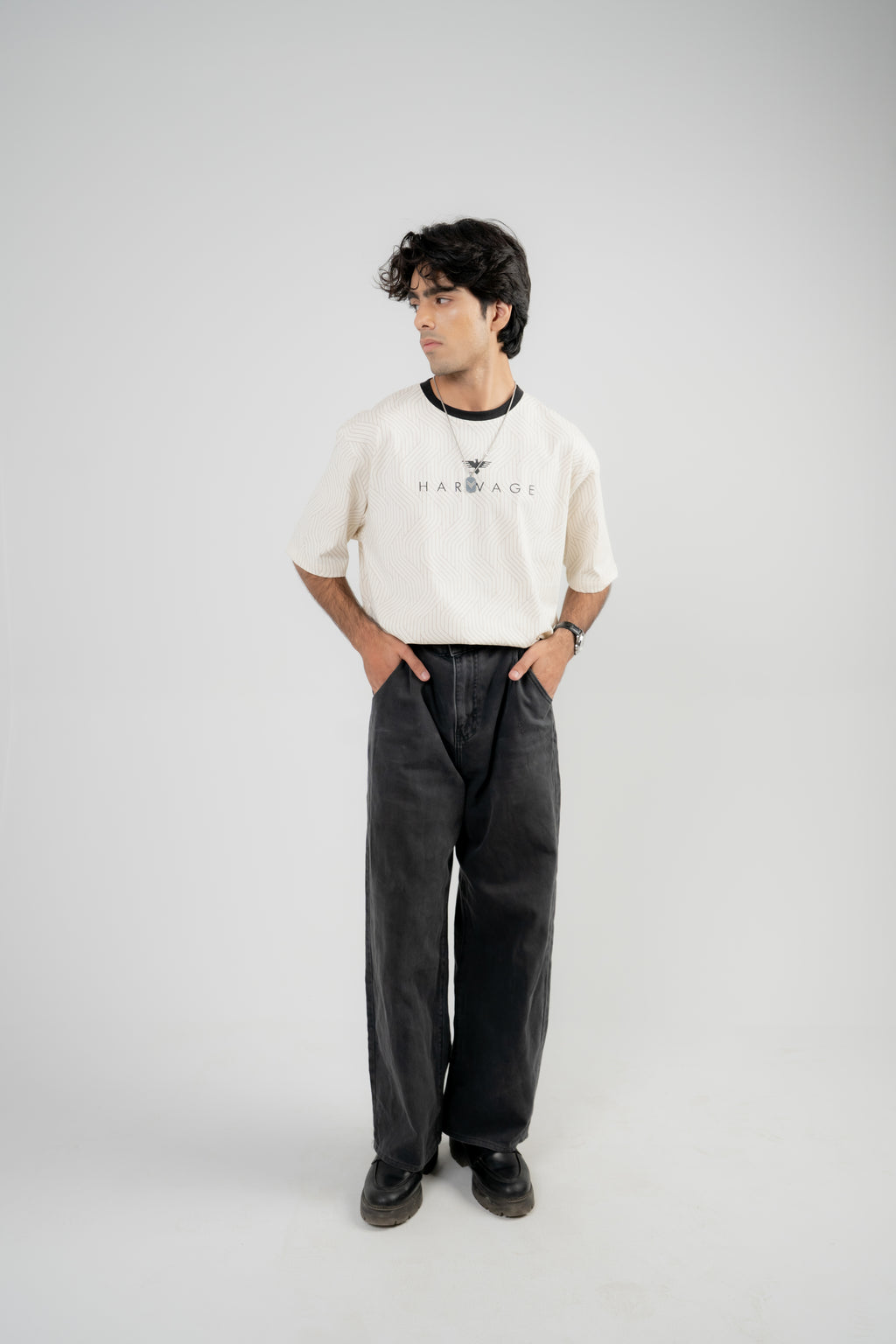 Men's Oversized T-Shirt – Oatmeal