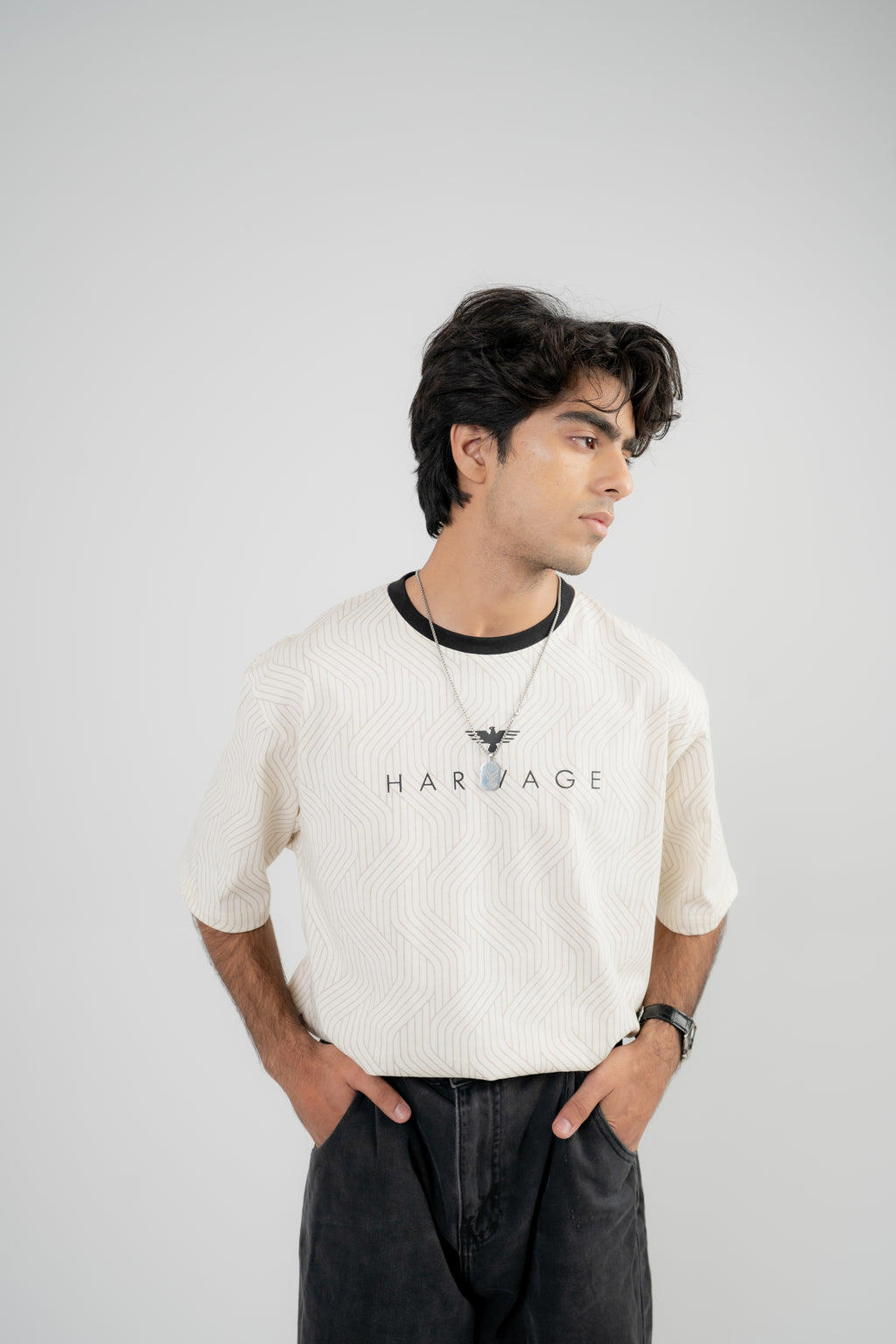 Men's Oversized T-Shirt – Oatmeal