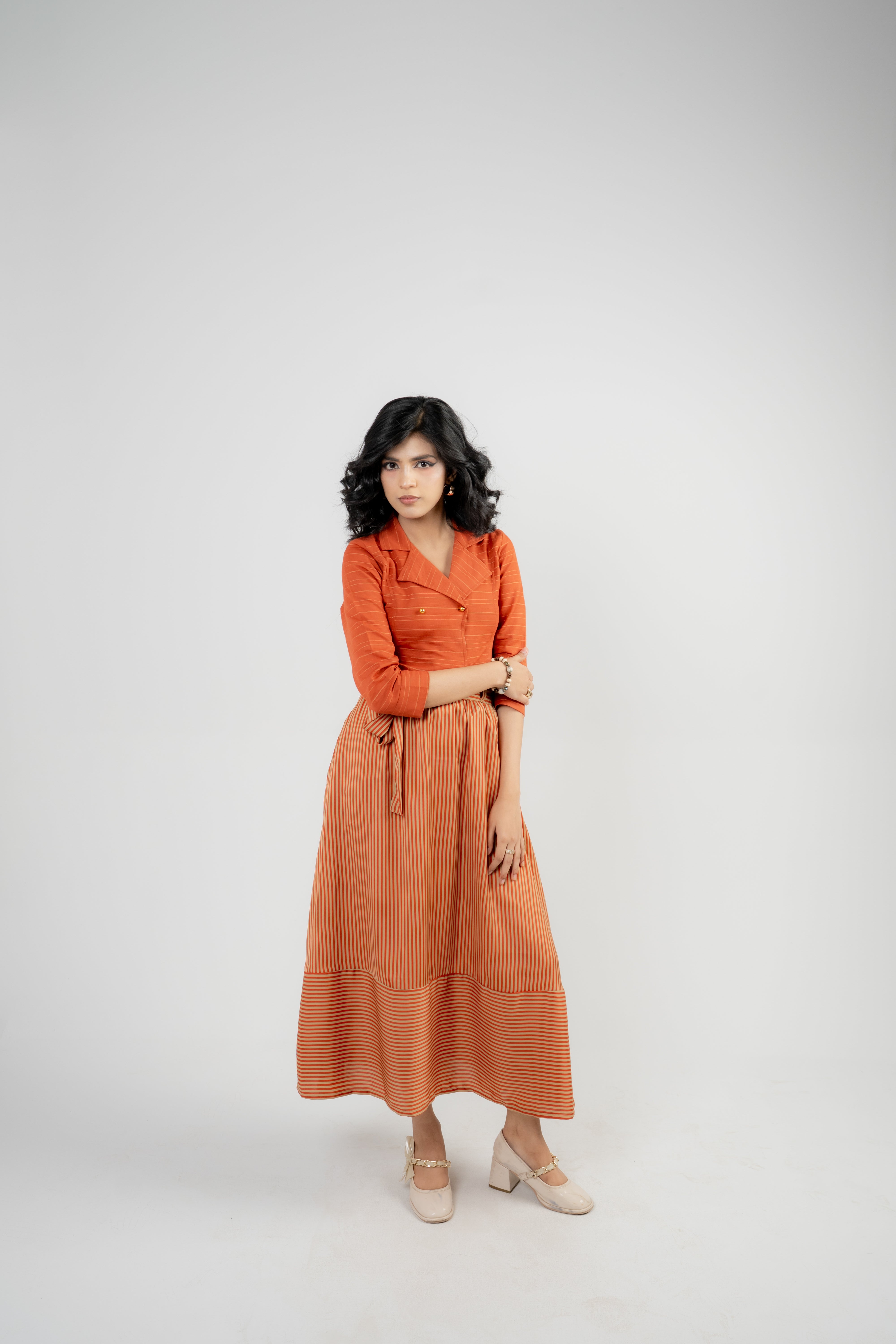 Women's Skirt – Orange Stripe