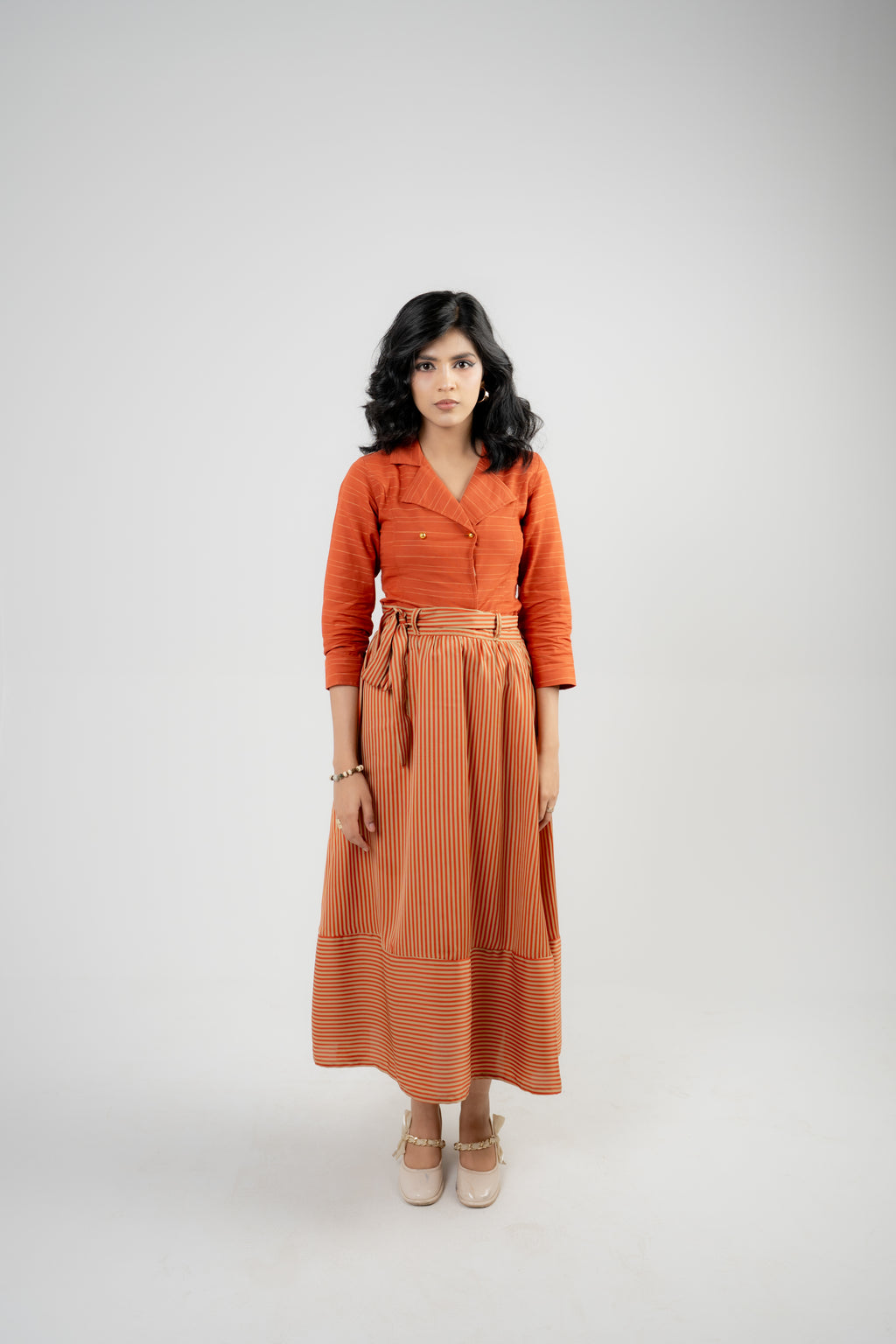 Women's Trouser – Orange Stripe