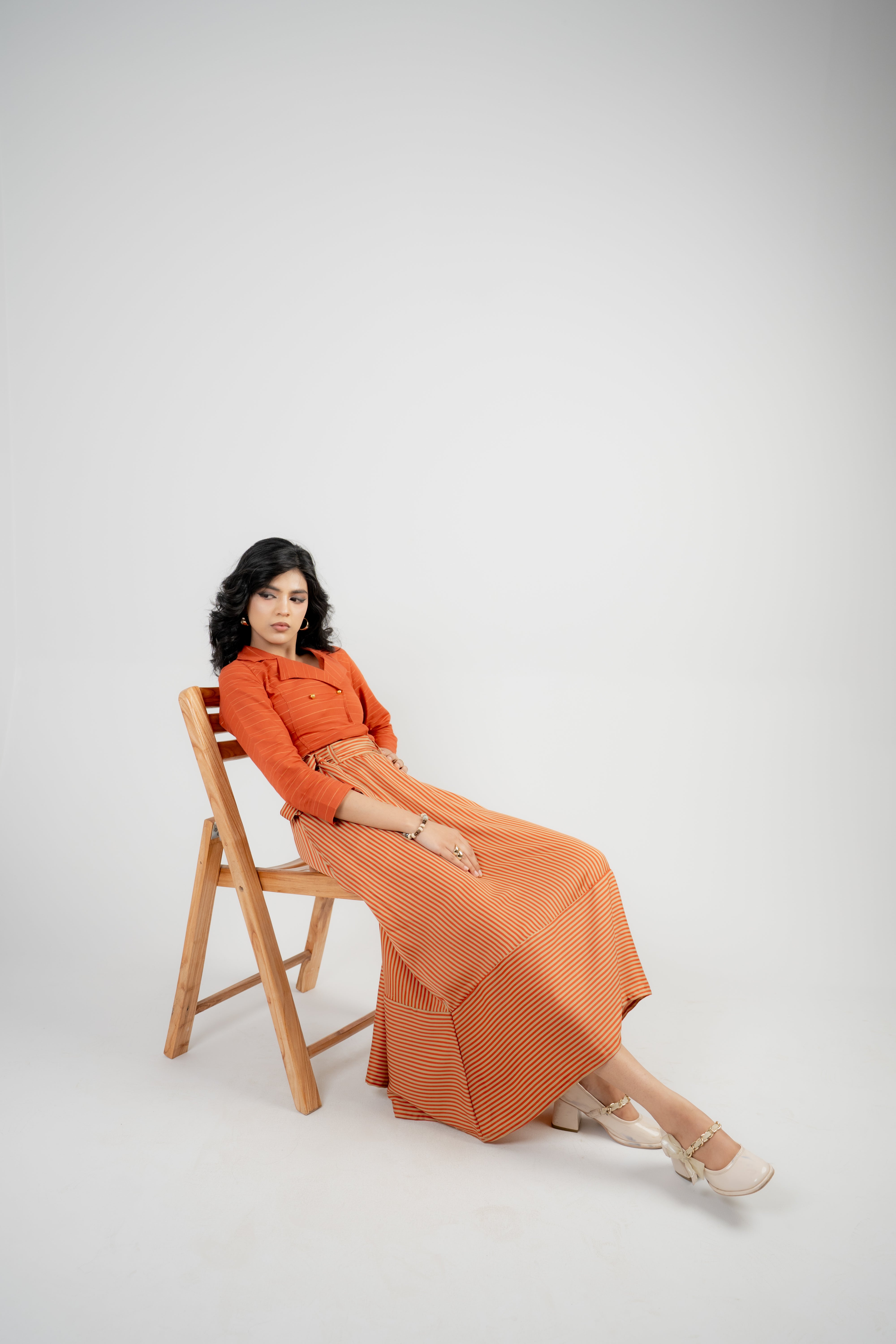 Women's Skirt – Orange Stripe