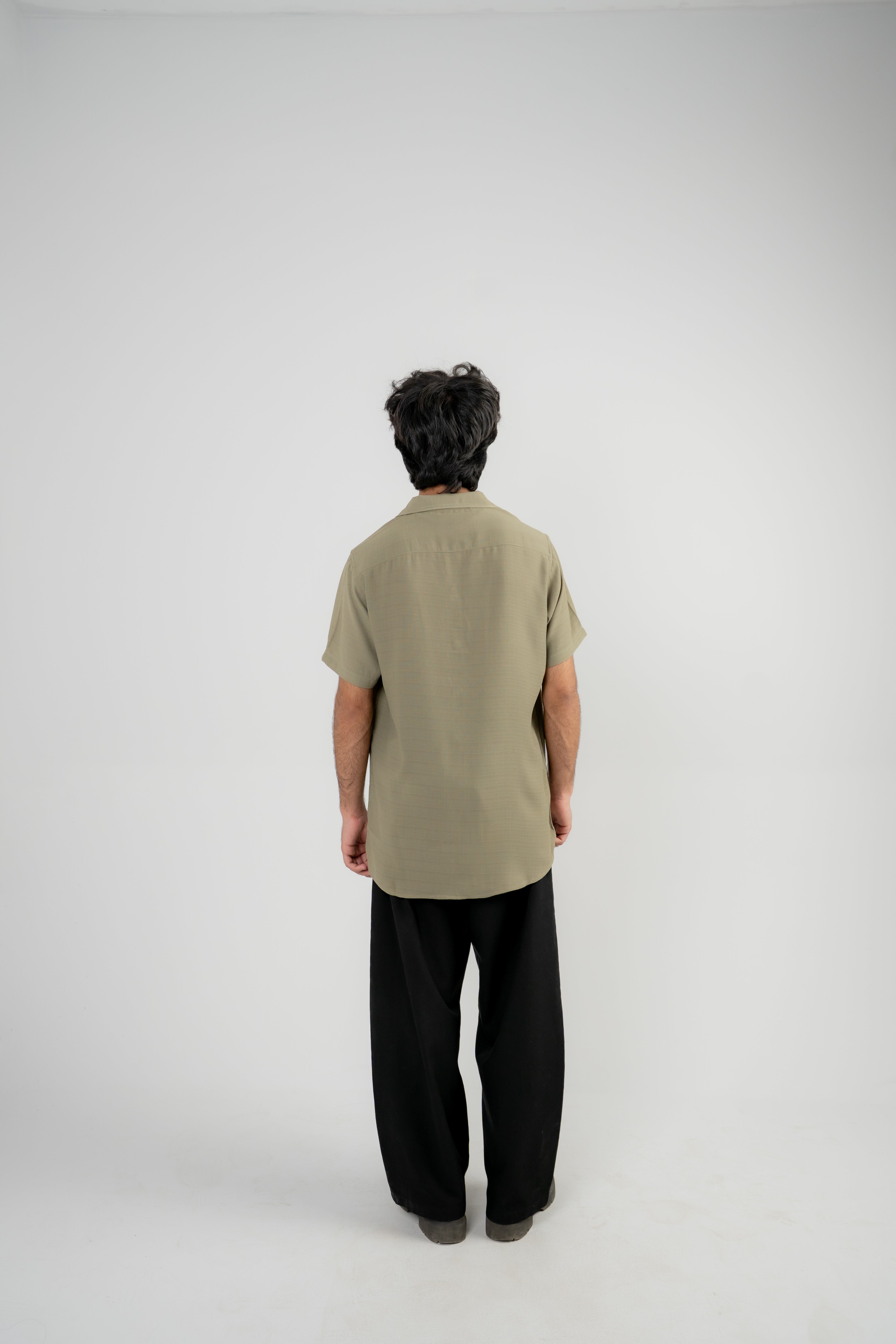 Men Resort Collar Shirt- Olive