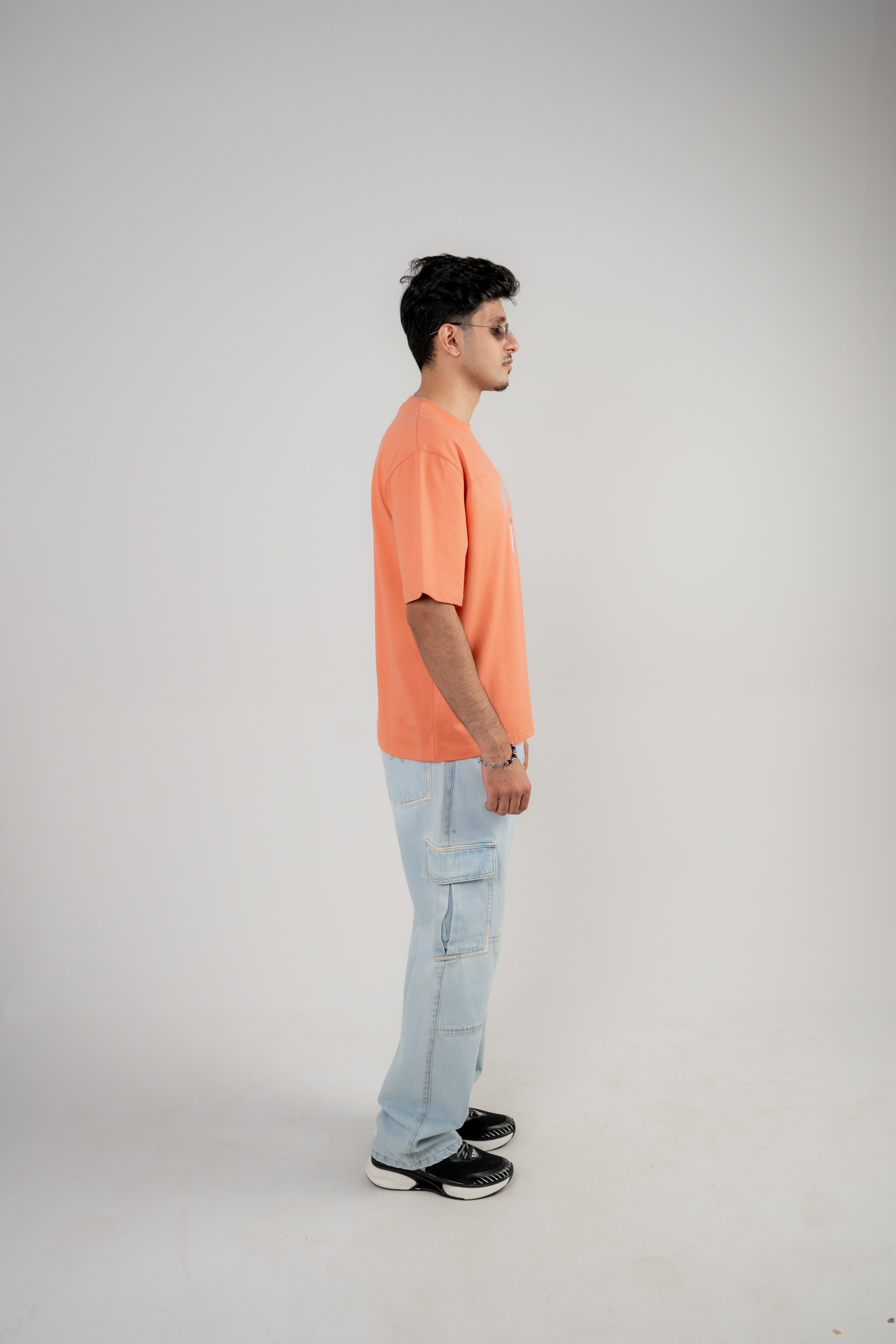 Round Neck Half Sleeves T-Shirt- Crabapple