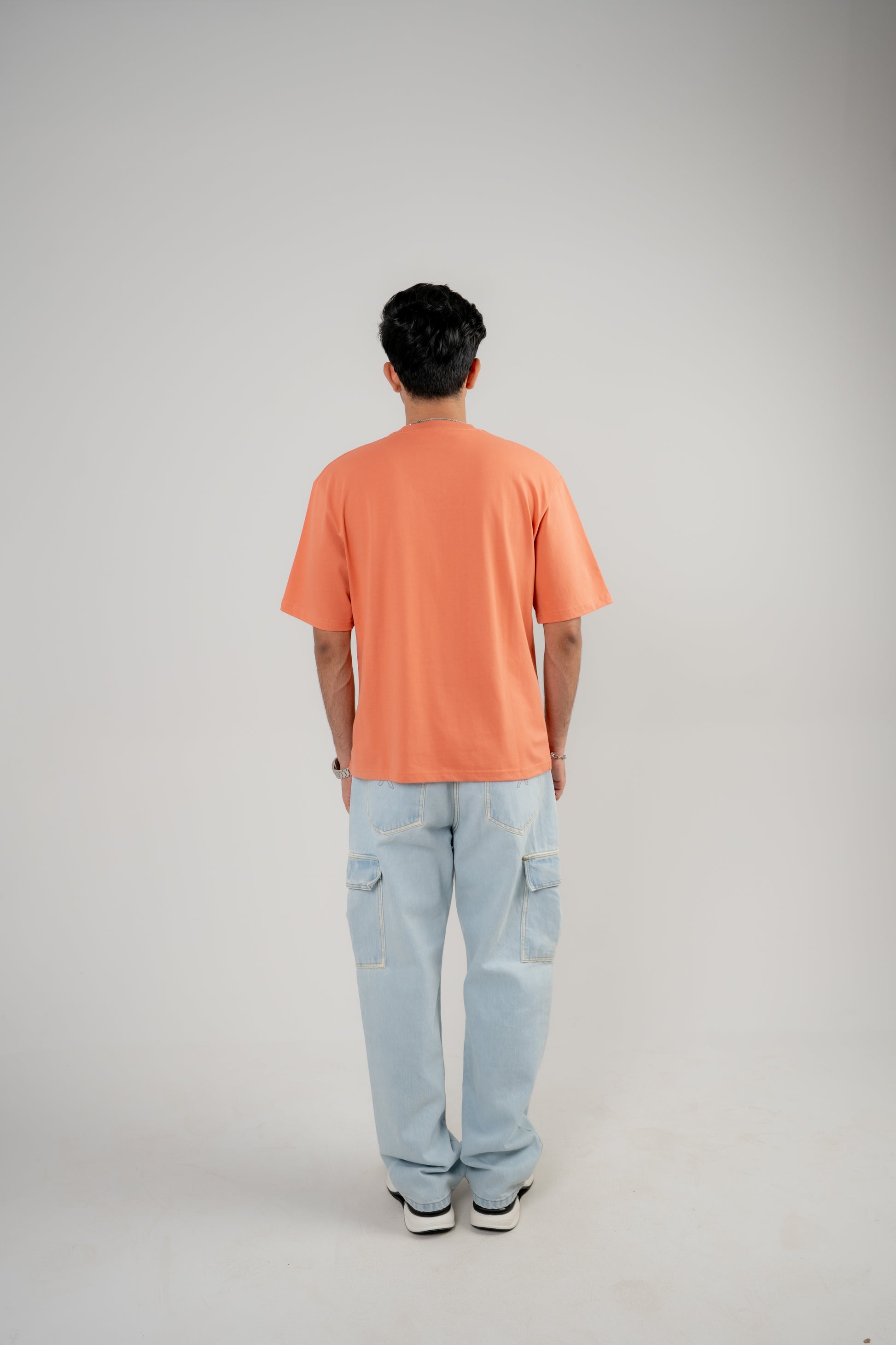 Round Neck Half Sleeves T-Shirt- Crabapple