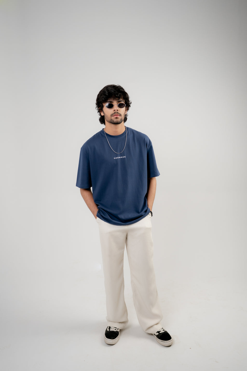 Men's Oversized T-Shirt – Navy Blue