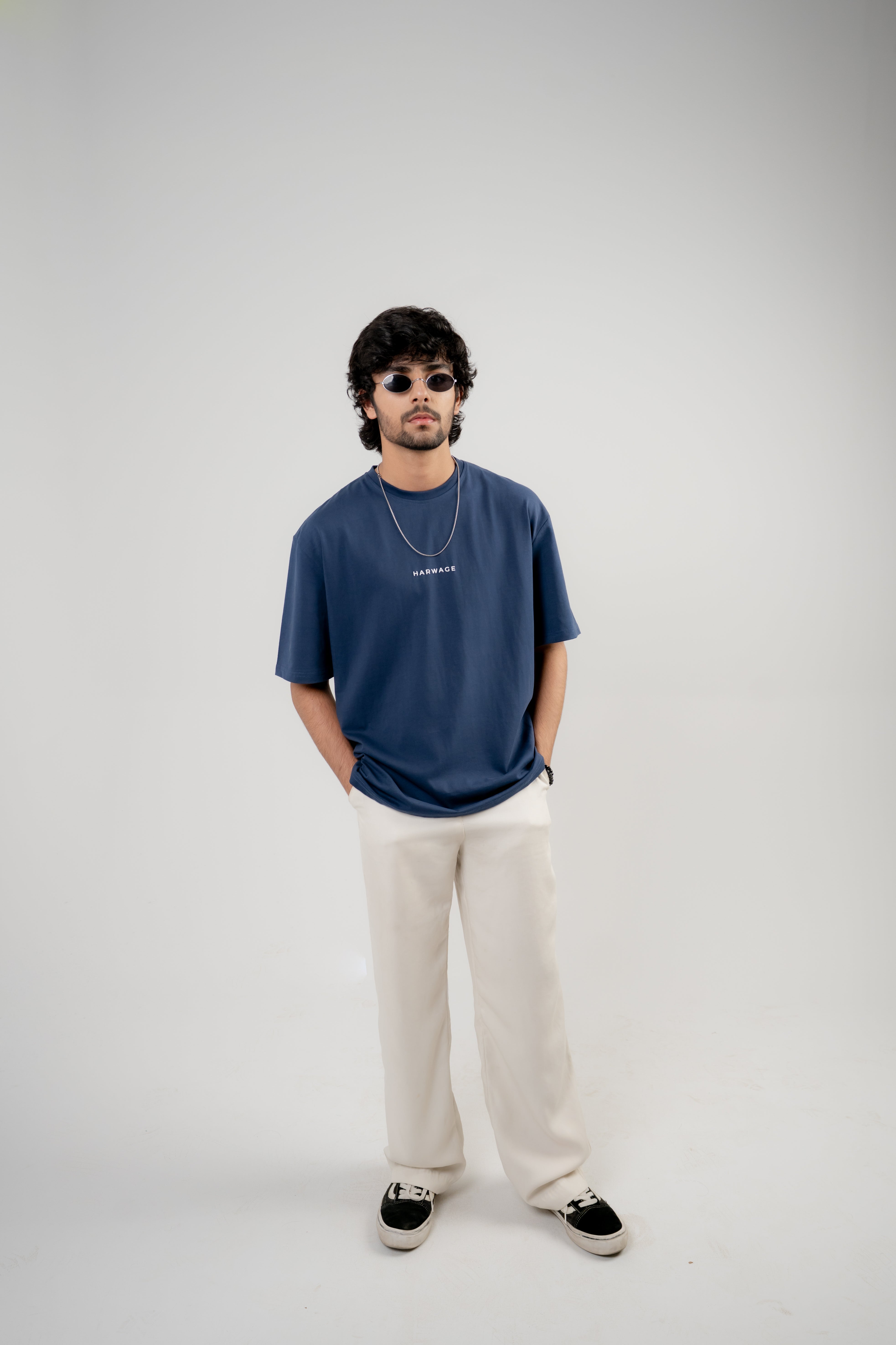 Men's Oversized T-Shirt – Navy Blue