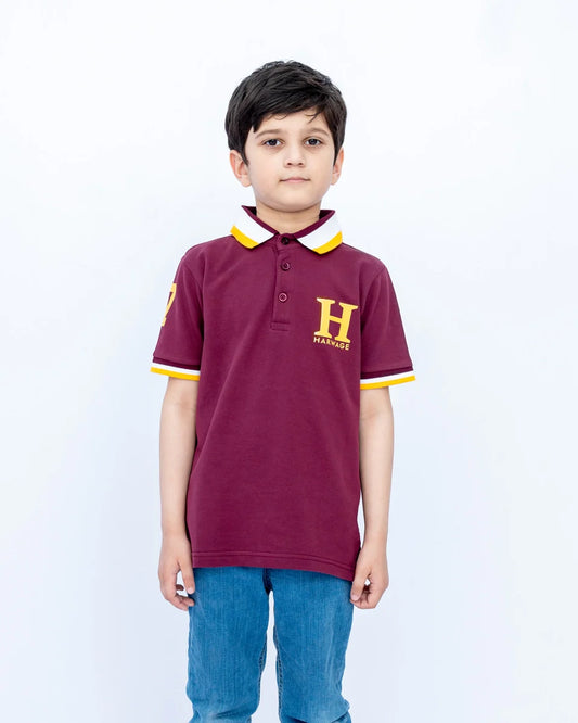 Maroon Regular Fit Polo Shirt