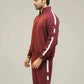 Maroon regular fit tracksuit