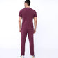 Maroon solid co-ord set back view