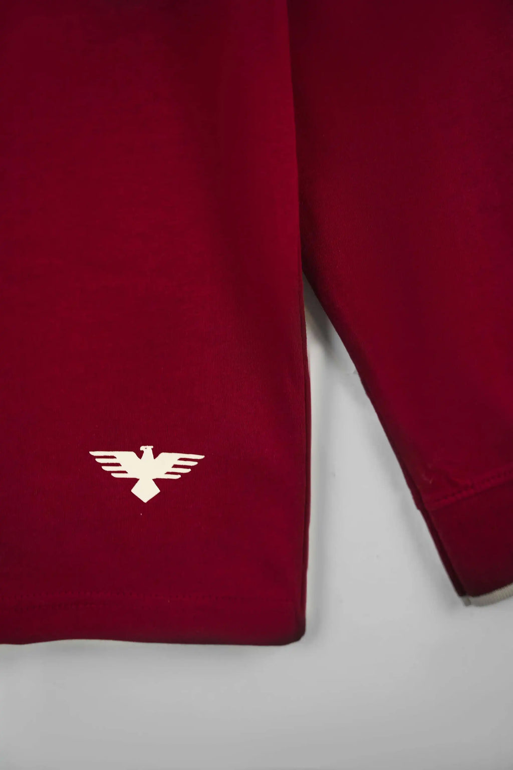 Maroon t-shirt with eagle logo