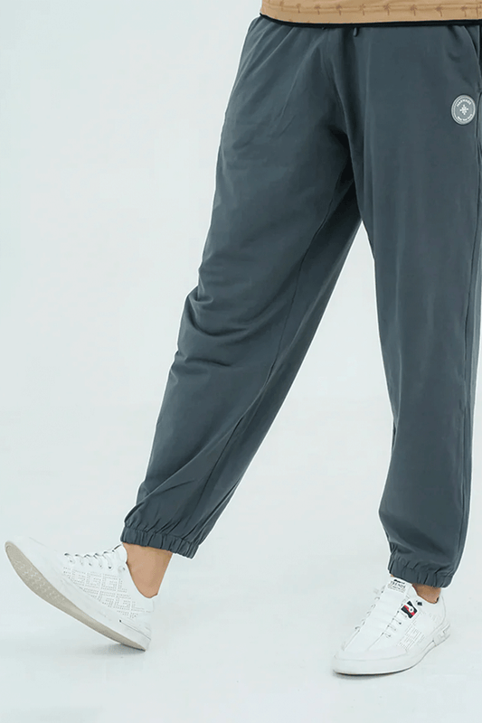 Men Basic Loose Fit Trouser - Grey