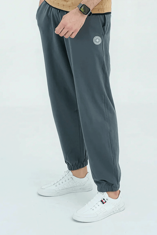 Men Basic Loose Fit Trouser - Grey