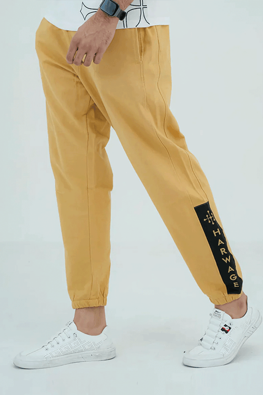 Men Basic Trousers - Latte