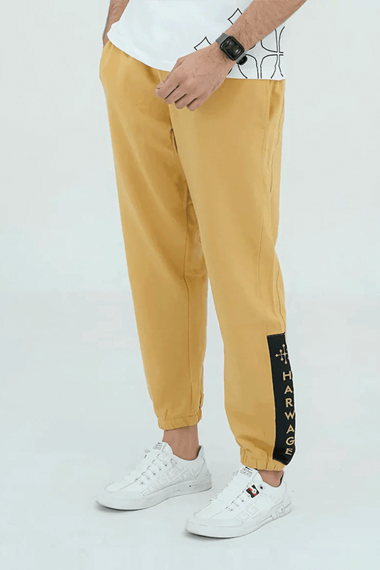 Men Basic Trousers - Latte