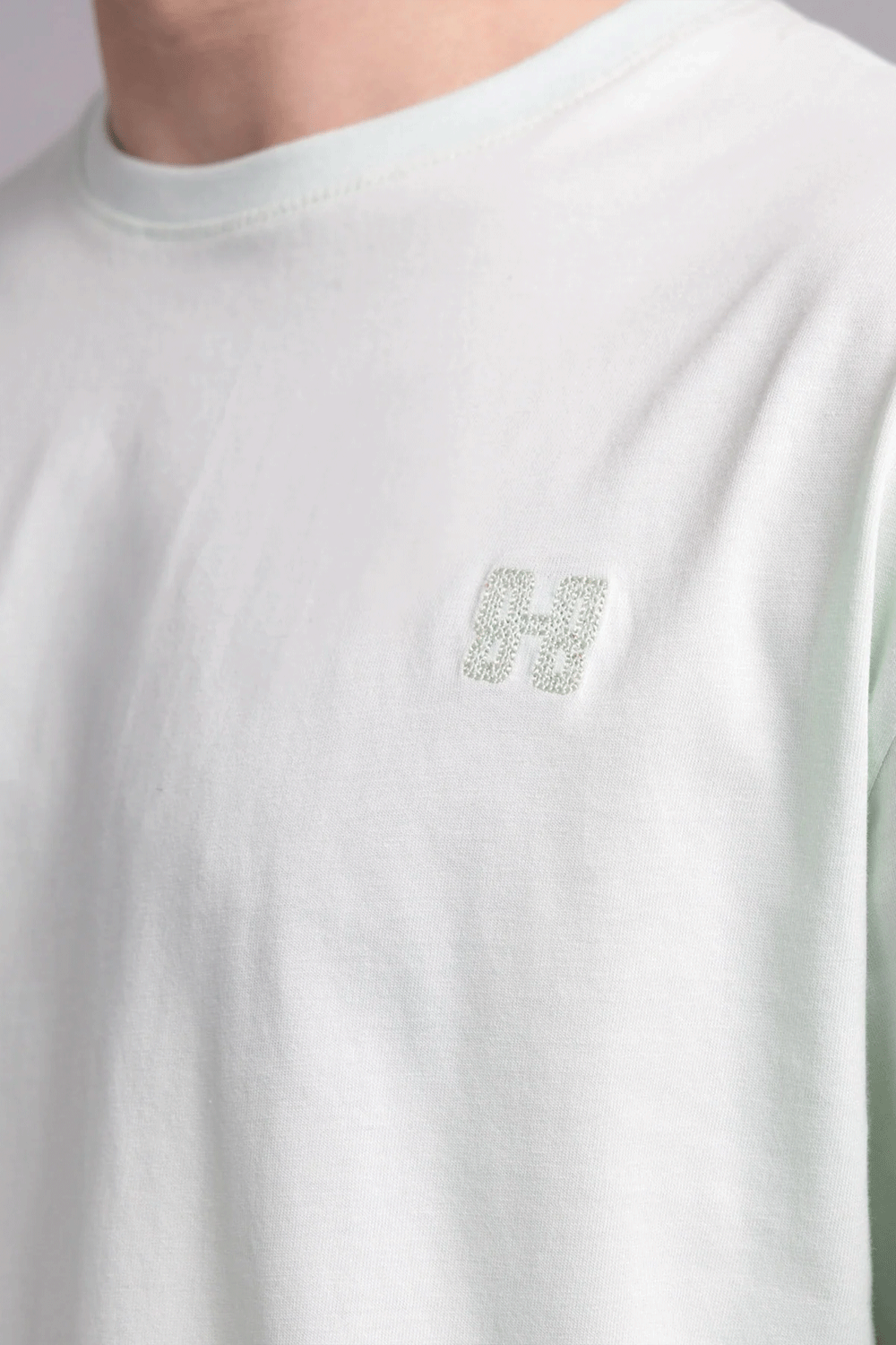 Men Boxy Fit Cotton T-Shirt - Hint of Mint