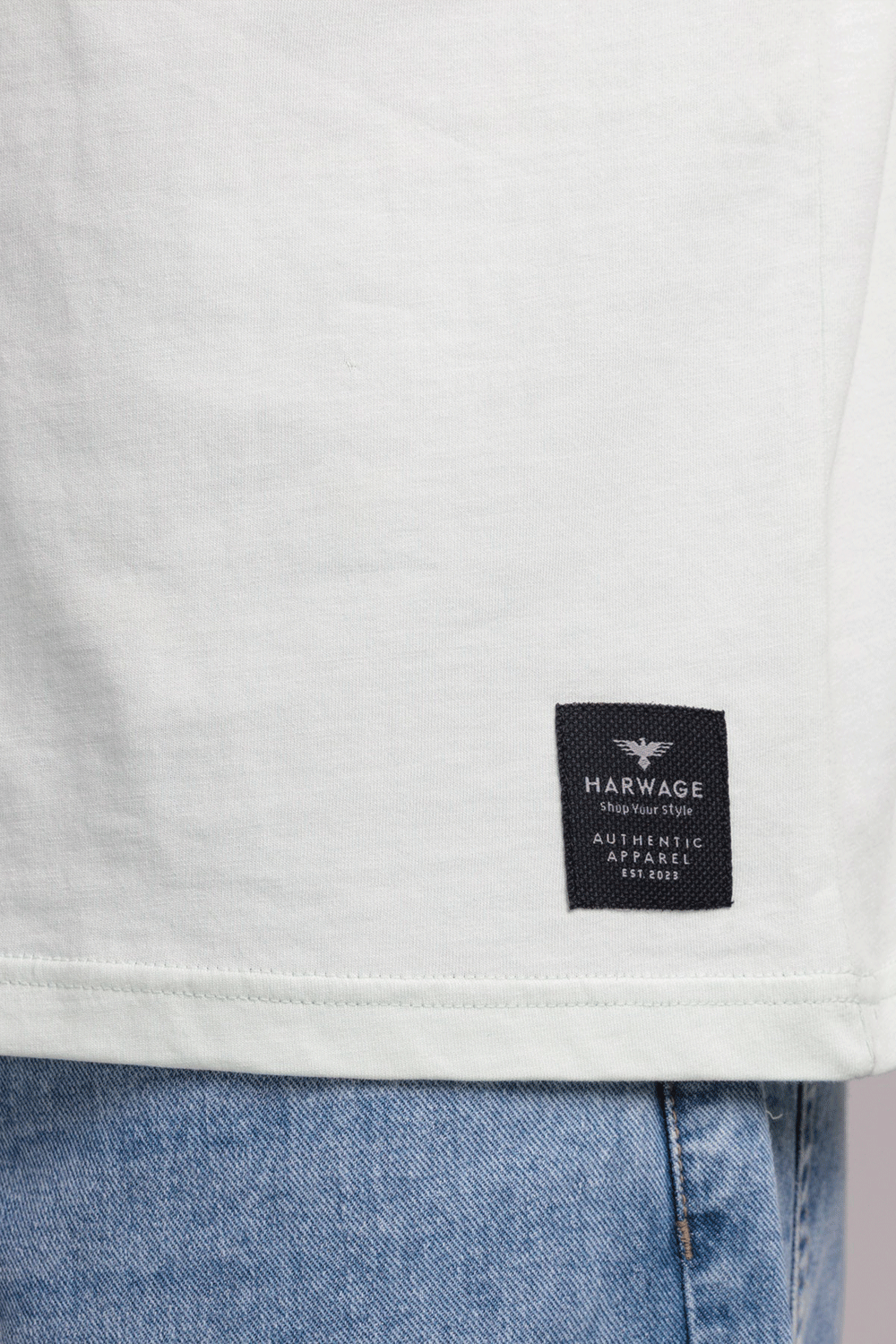 Men Boxy Fit Cotton T-Shirt - Hint of Mint