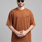 Men Boxy Fit Cotton T-Shirt - Monk Robe