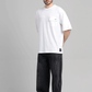 Men Boxy Fit Cotton T-Shirt - White