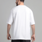 Men Boxy Fit Cotton T-Shirt - White