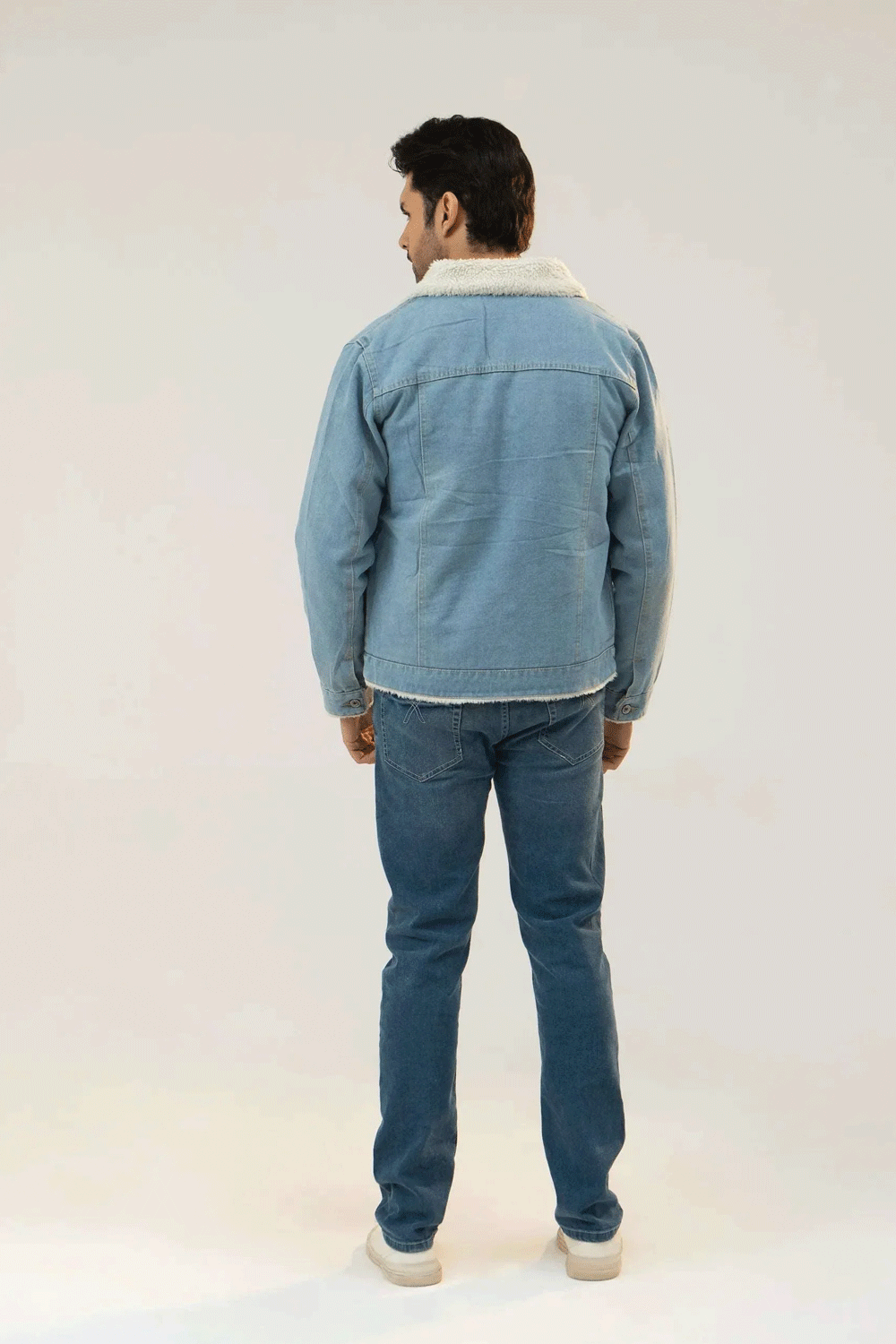 Men Denim Jacket - Blue