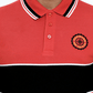 Men Dyed Yarn Polo Shirt - Red/Black