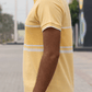 Men Dyed Yarn Polo Shirt - Sunlight