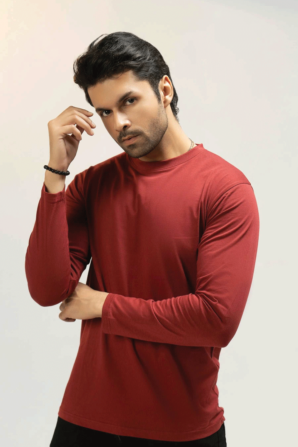 Men Full Sleeve Regular Fit Shirt - Merlot